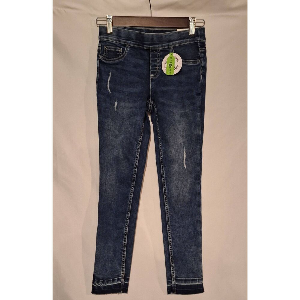 Justice Girls Denim Pull-On Stretch Distressed Legging Size‎ 10 NEW